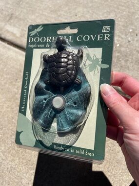 NWT Turtle on Lily Pad Doorbell Cover!